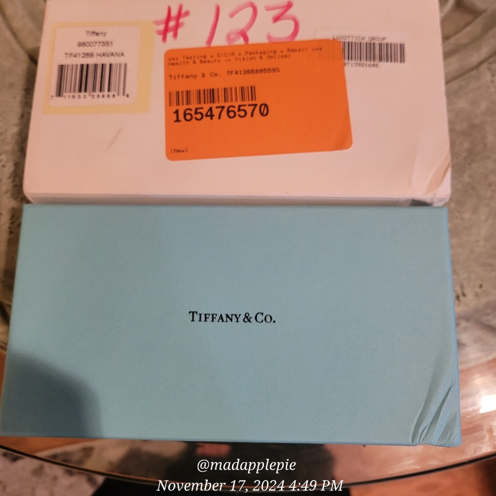 Tiffany & Co TF4126 Sunglasses Infinity Havanah Cat Eye Luxury Designer #123 - Picture 5 of 9